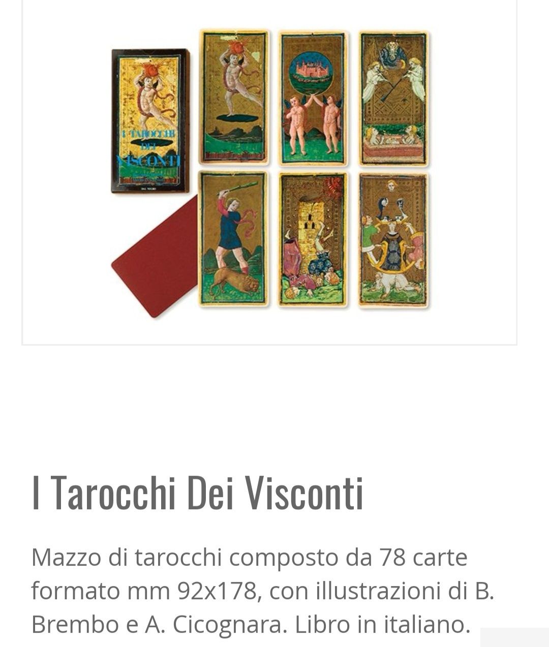 Tarot del Visconti, António Cicognara, Dal Negro