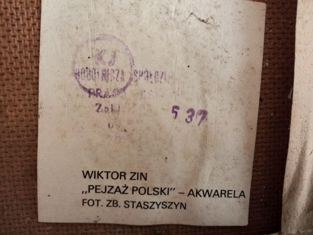 Obraz zdjęcie.Wiktor Zin