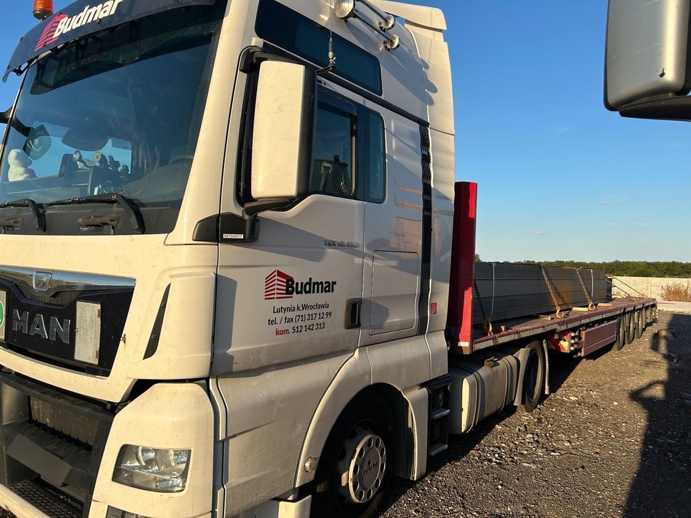 MAN TGX  Man TGX low deck   naczepa tele mega