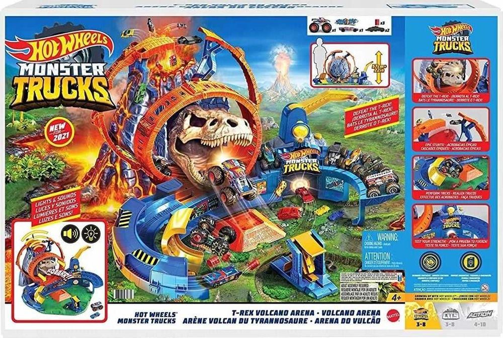 Hot Wheels Monster Trucks Wulkan Kaskaderska Arena GYL14