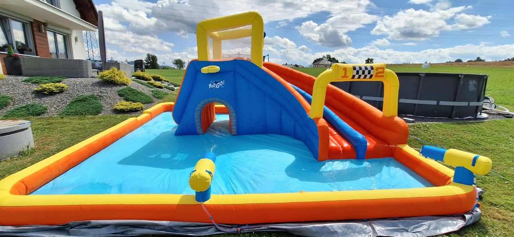 Basen Dmuchany wodny park zjeżdżalnia
