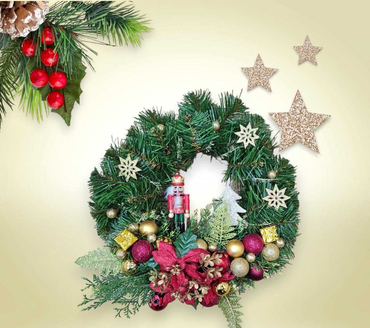 Na sprzedaż piękny, wianek świąteczny nie tylko na drzwi kurier gratis