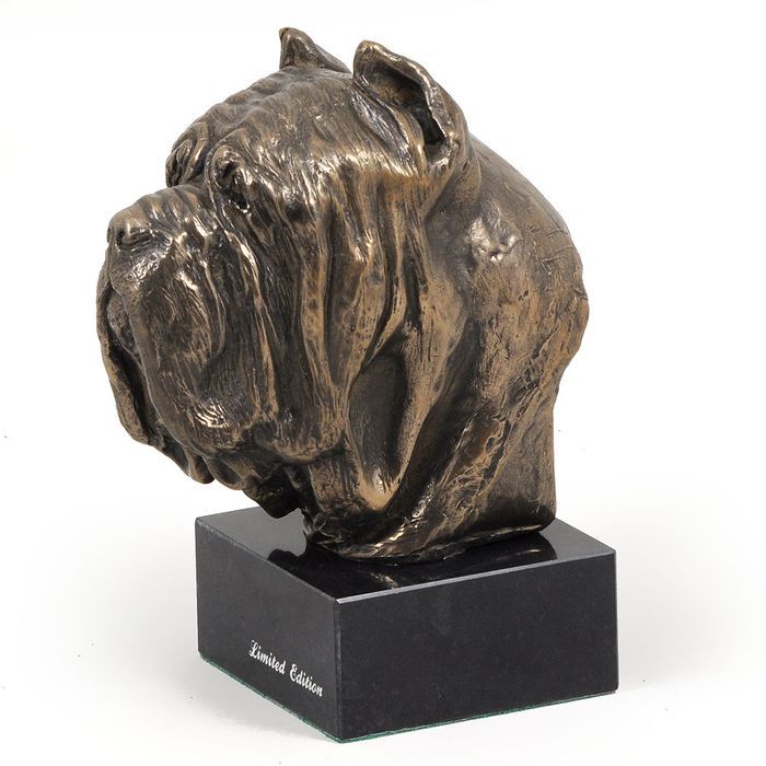 Mastif neapolitański głowa na kamieniu Art-Dog