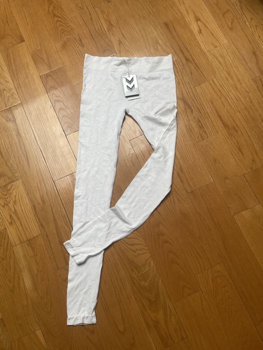 Piekne biale legginsy nowe Hummel r.XS/S