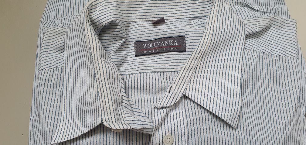 Wólczanka męska koszula lato krótki rękaw rozm k. 45 (188-194cm) XXL