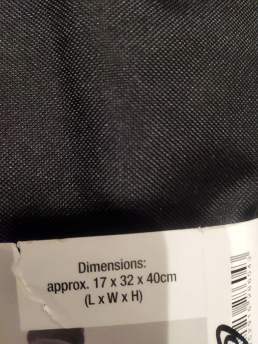 Nowa czarna torba rowerowa na rower sakwa bagażnik crivit