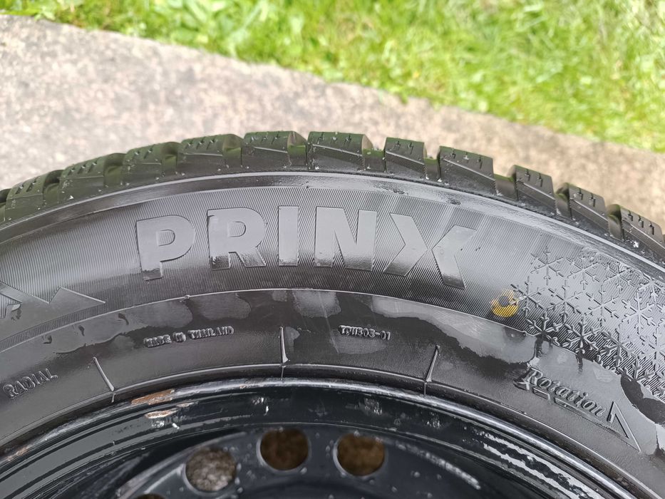Opony zimowe PRINX na felgach stalowych 15" Gwarancja