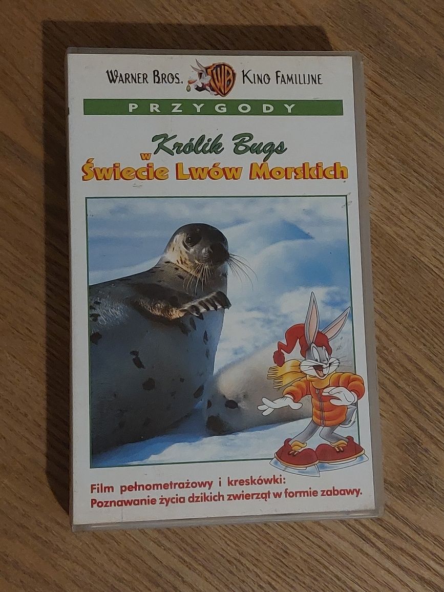Królik Bugs w świecie lwów morskich zafoliowana kaseta nowa bajla vhs