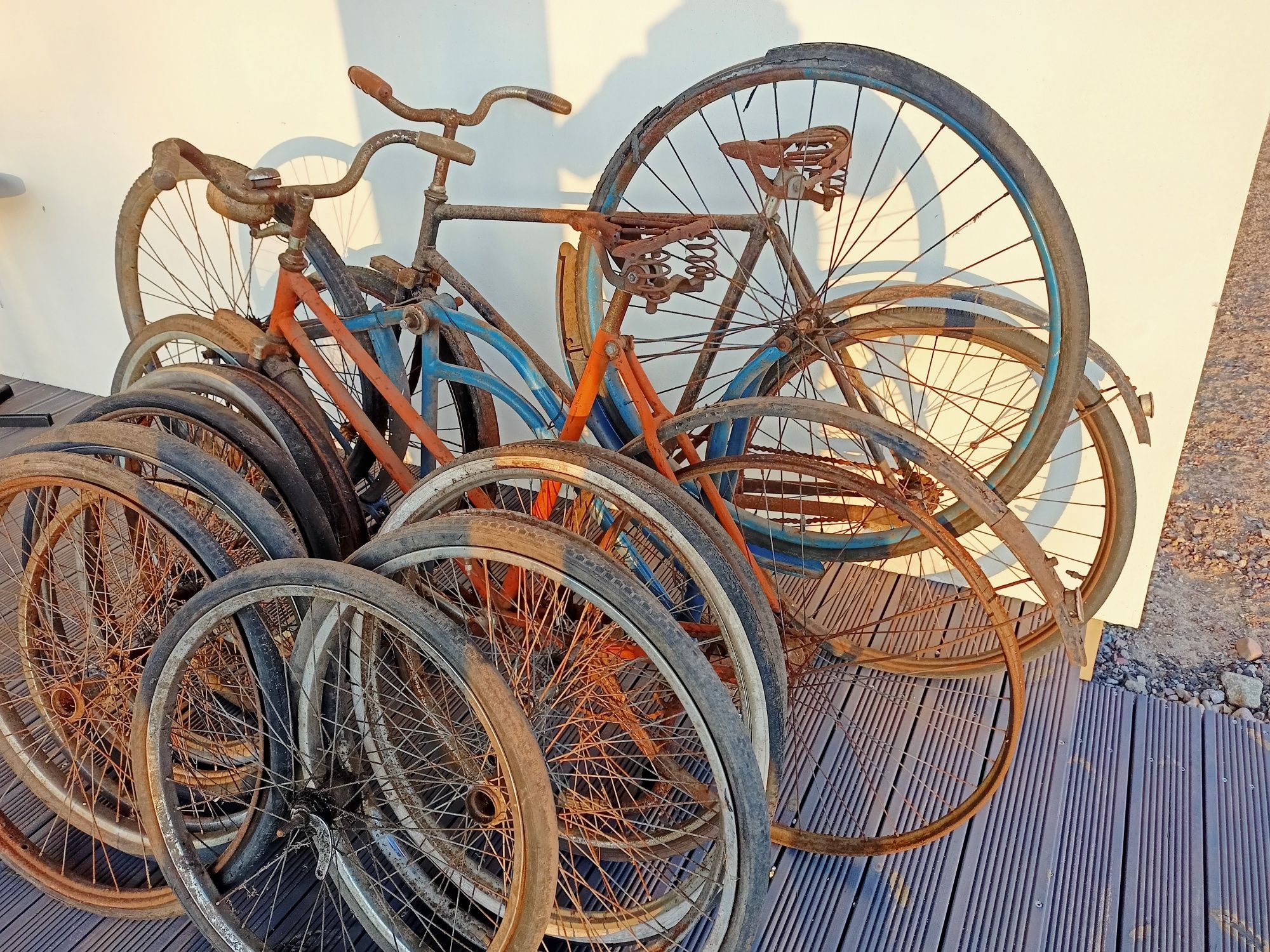 Kolekcja starych rowerów