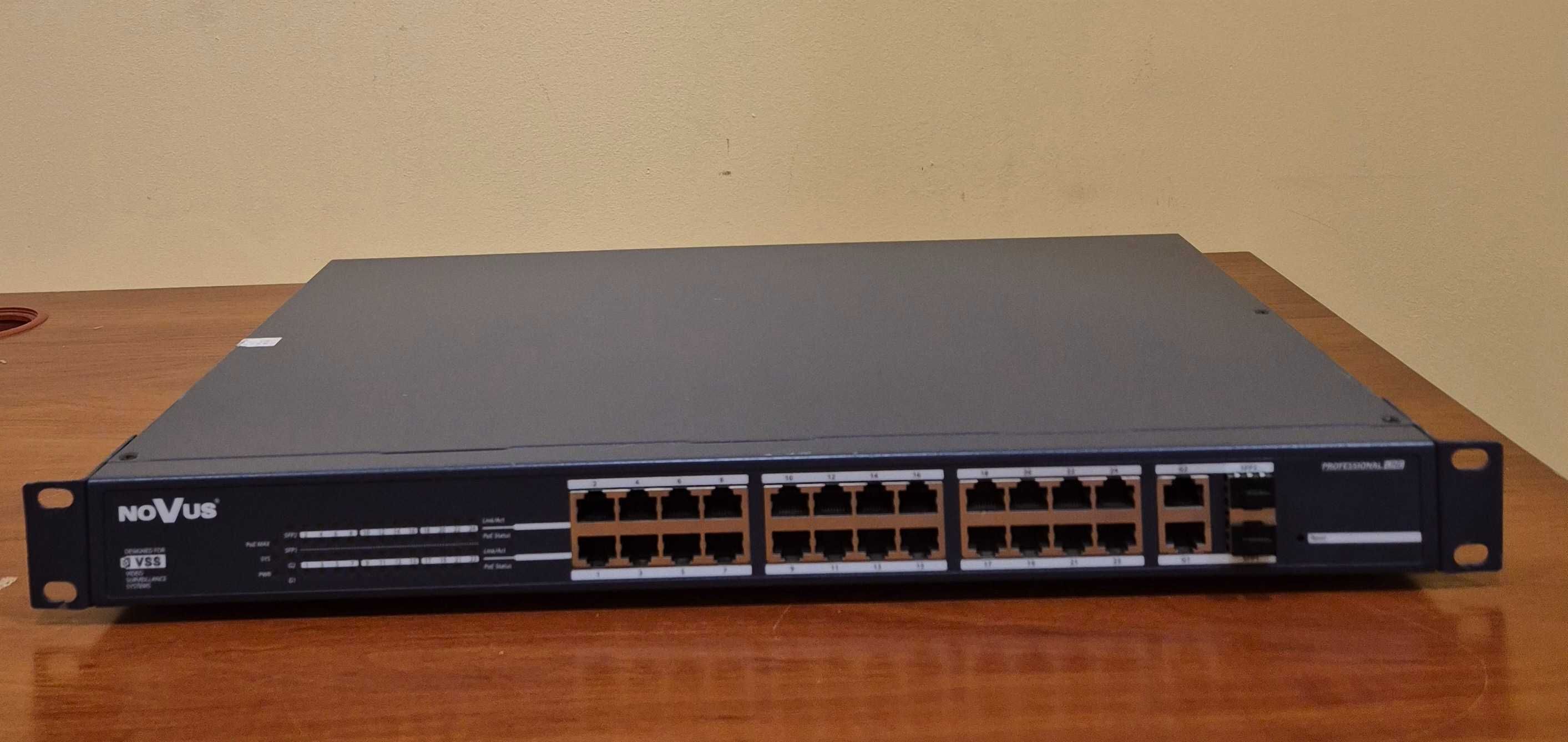 Switch, przełącznik sieciowy 24 porty NOVUS NVS-5024SP+