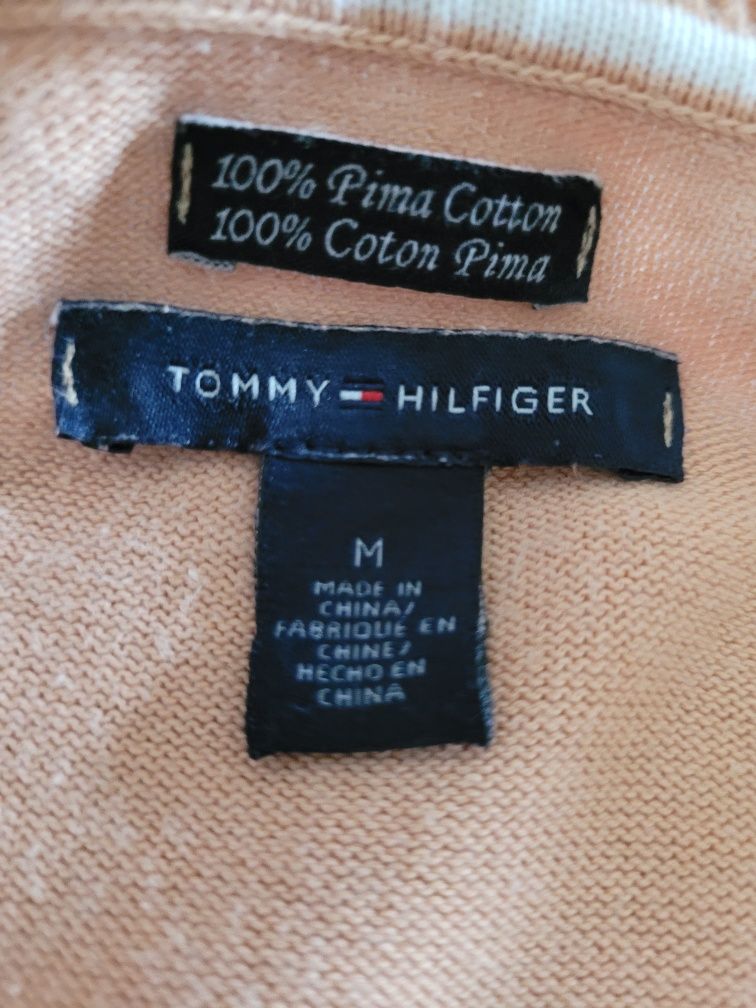 Bawełniany sweter w romby Tommy Hilfiger