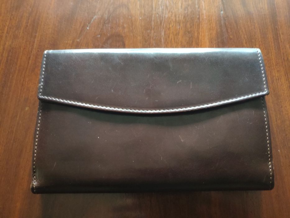 Carteira de senhora em pele castanha (novo)