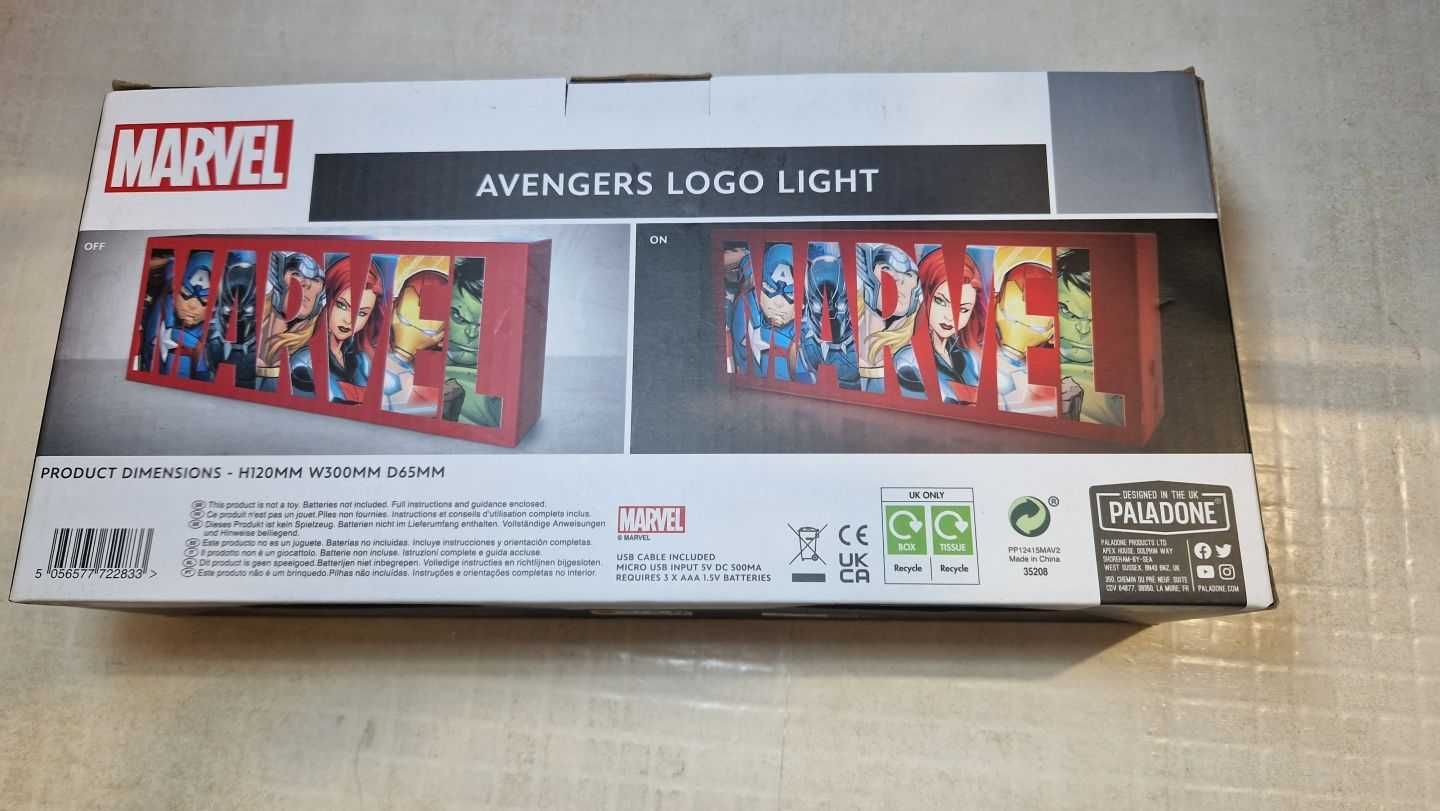 Lampka Avengers Logo Marvel