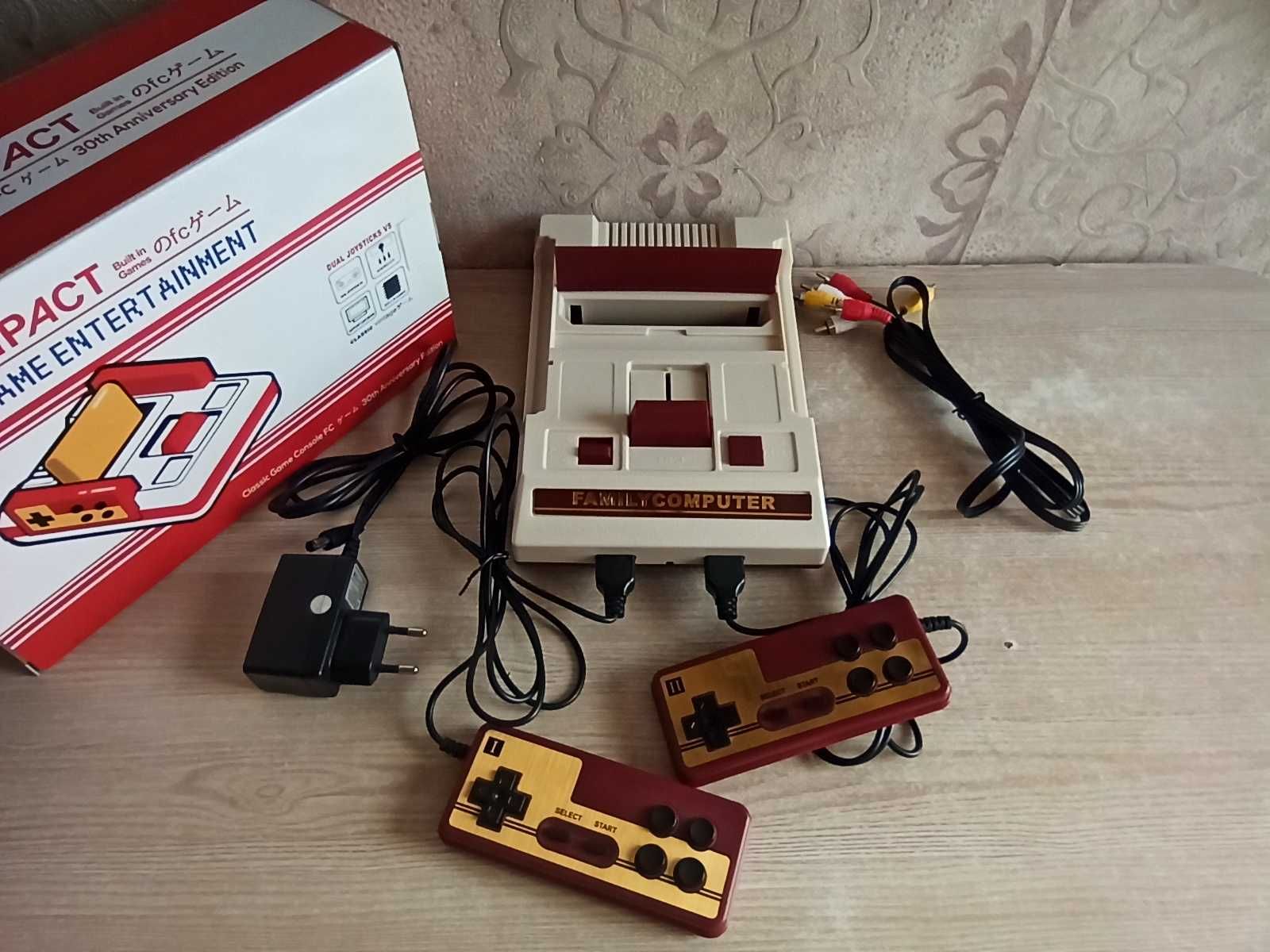 НОВА Ігрова приставка DENDY/ вінтажна ретро консоль 8 bit/ 2000 ігор