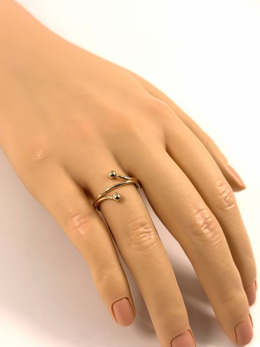 Złoty pierścionek rozmiar 15