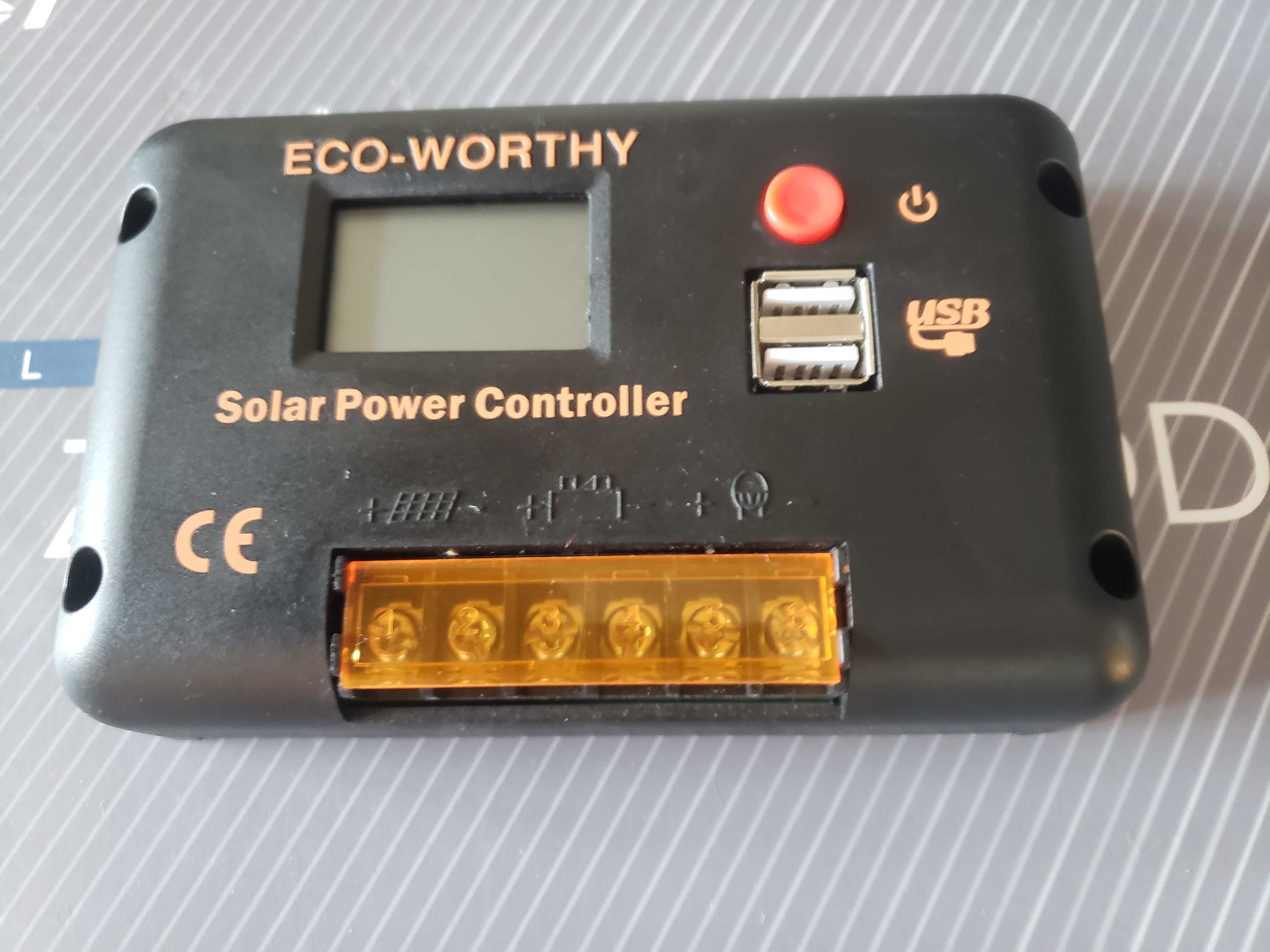ECO-WORTHY 12V-24V 20A Контролер сонячного заряду