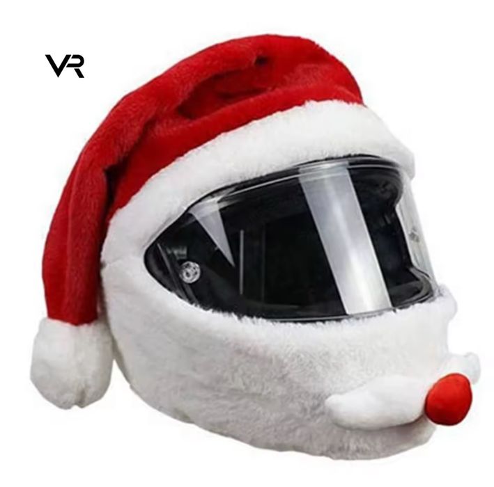 Новорічний чехол на шлем Санти клауса/снігурочки
