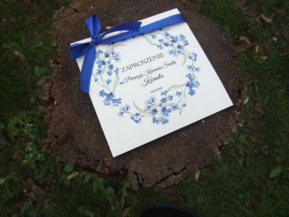 Zaproszenie Komunia Święta 2025