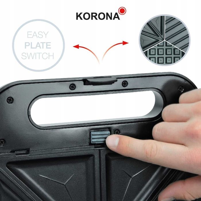 Opiekacz Korona 47018 czarny 800 W