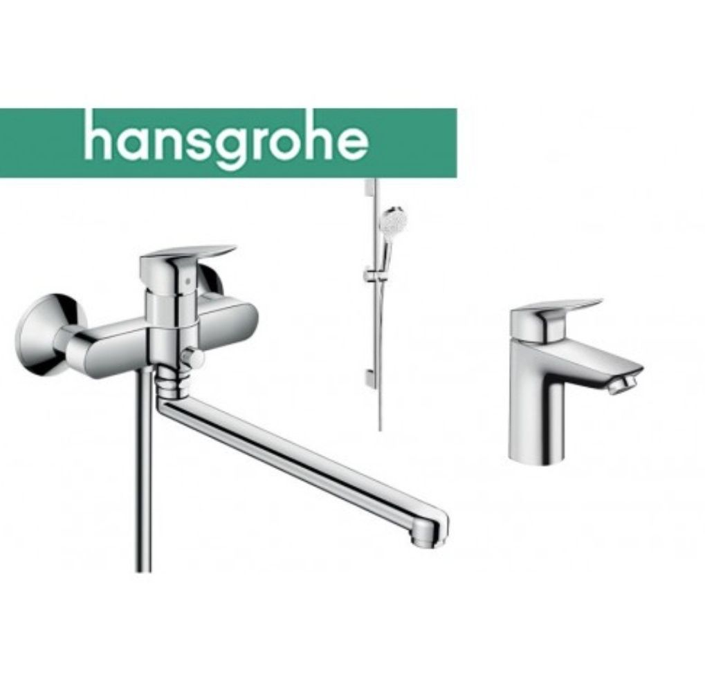 Змішувач для ванни HANSGROHE Logis 71402000 1282019 з довгим виливом