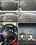 Логотип, емблема на руль Mitsubishi Outlander 3, XL, Lancer X, ASX