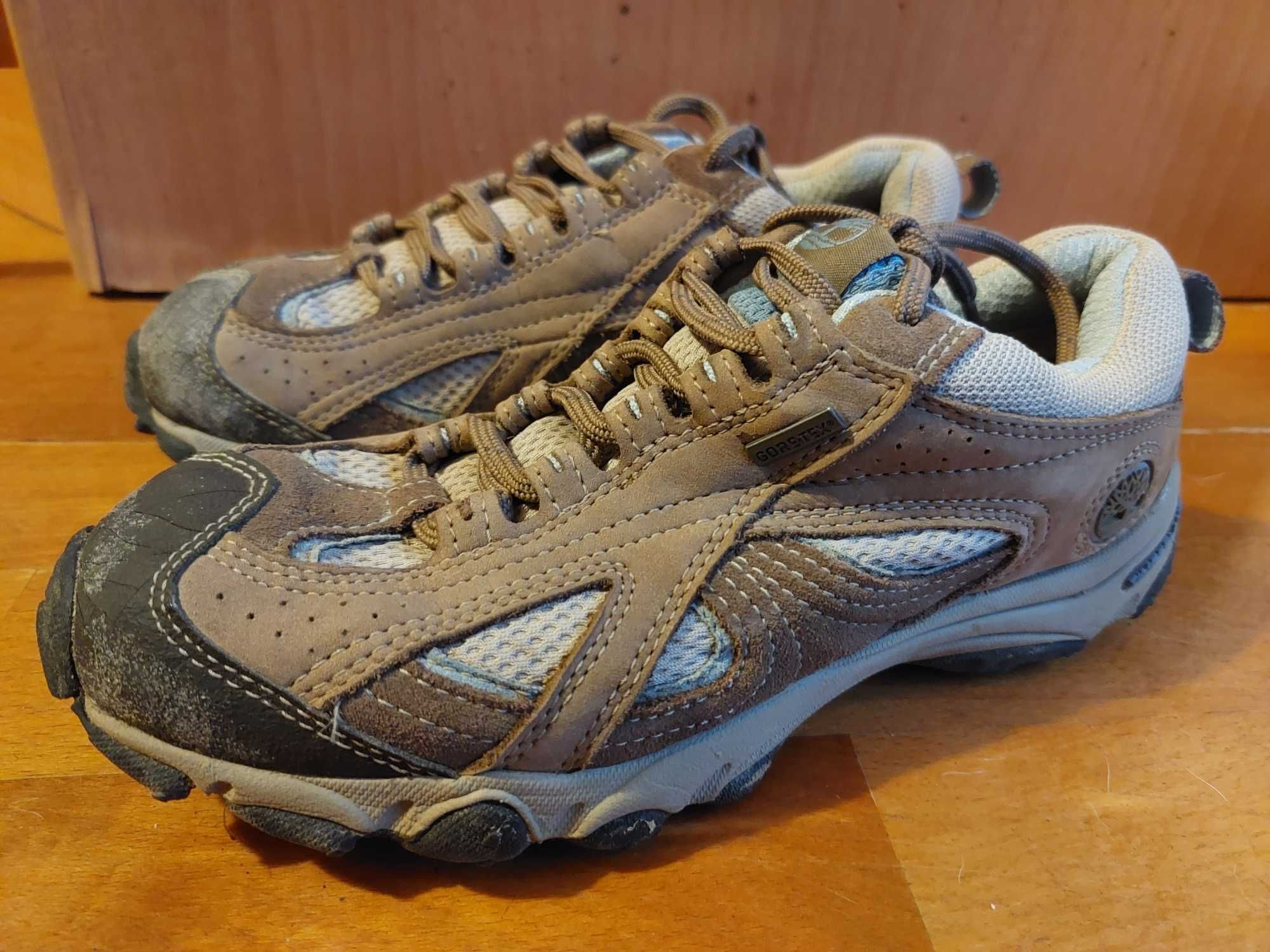 Ténis Timberland 5,5 M - Número 36 - Castanhos Claros e Azul Claro