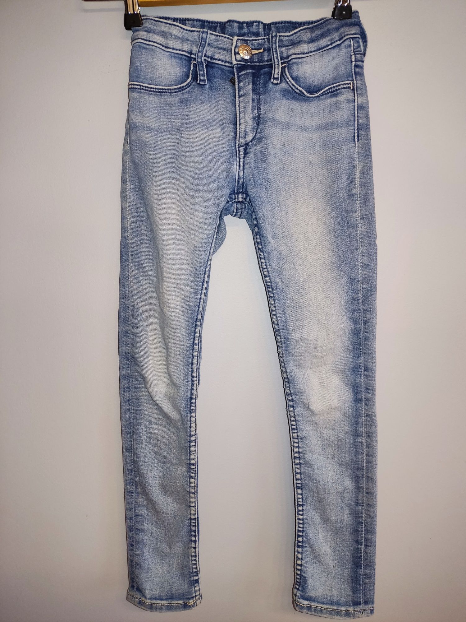 H&M super skinny fit spodnie jeansowe rurki dla dziewczynki r.122