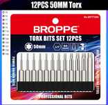 torx набір біт 50 мм 12 шт набор бит біта бита hex sl 1/2 ph pz торкс