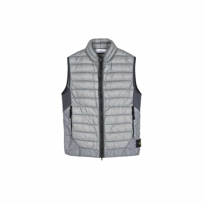 Жилет STONE ISLAND G0124 Garment Dyed Micro Yarn Down Gilet Light Grey