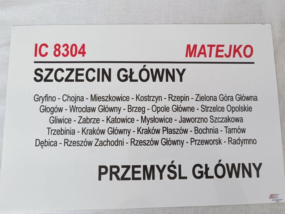 Tablica relacyjna IC Matejko