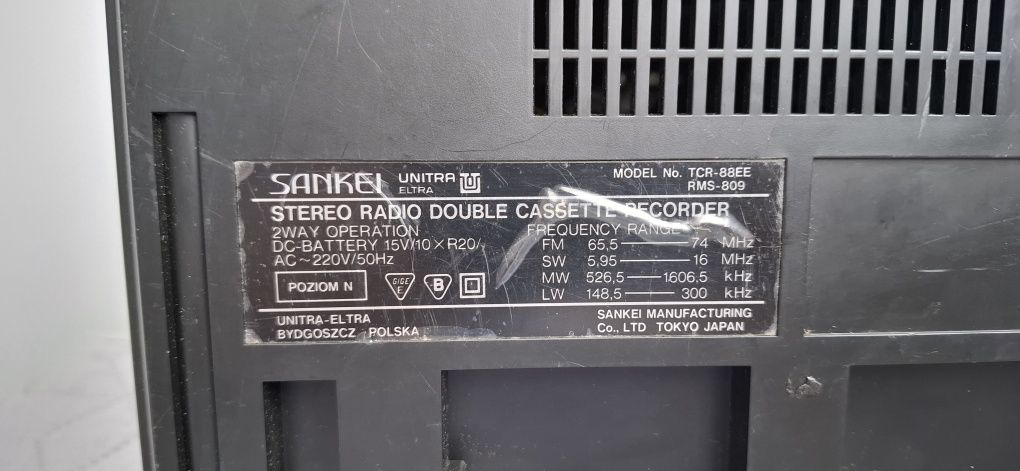 Radiomagnetofon Sankei UNITRA Eltra rms-809