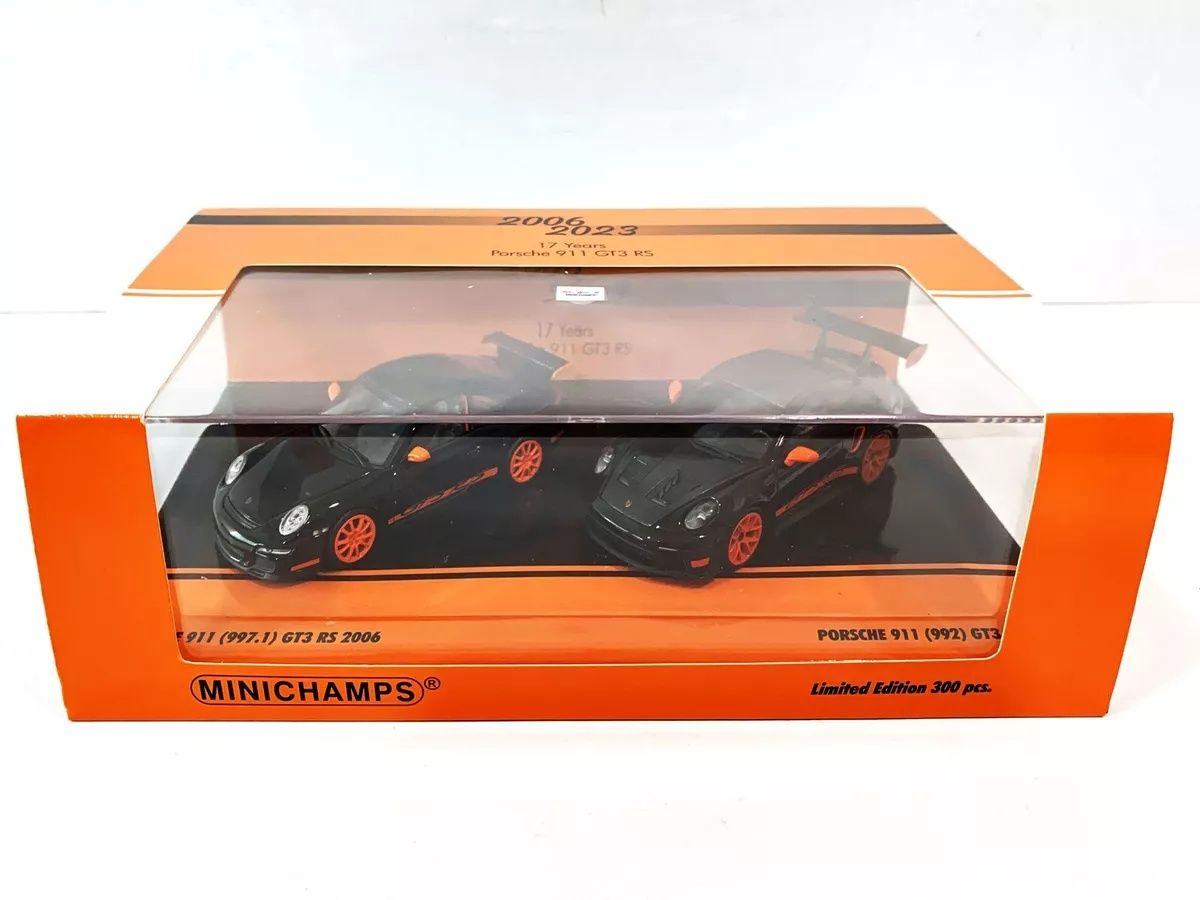 Minichamps 1:43 2-car set 17 anos Porsche 911 GT3 RS : 997,1 & 992