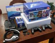 Konsola PS4 PRO + VR + Podstawka + ładowarka + słuchawki - FULL ZESTAW