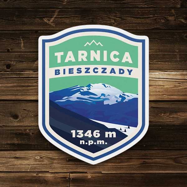 Tarnica - Bieszczady - turystyczna naklejka górska 6 x 8cm