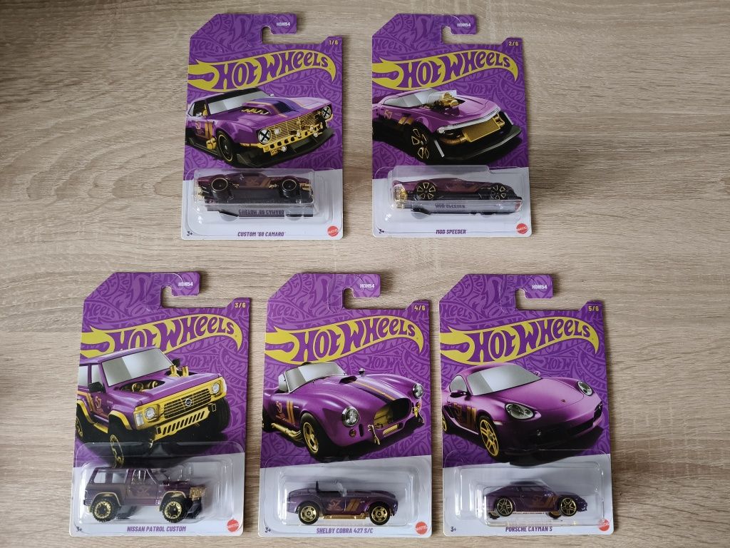 Hot Wheels Pearl & Chrome 57th Camaro Patrol Cobra Porsche