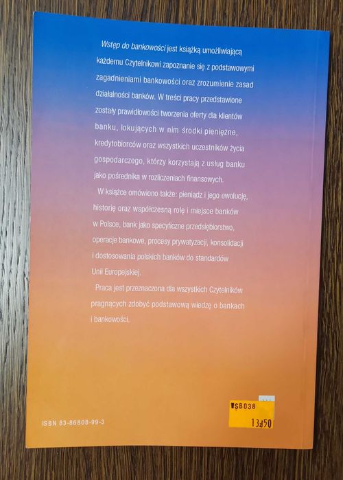 Wstęp do bankowości. Golec, Janik, Nowohońska
