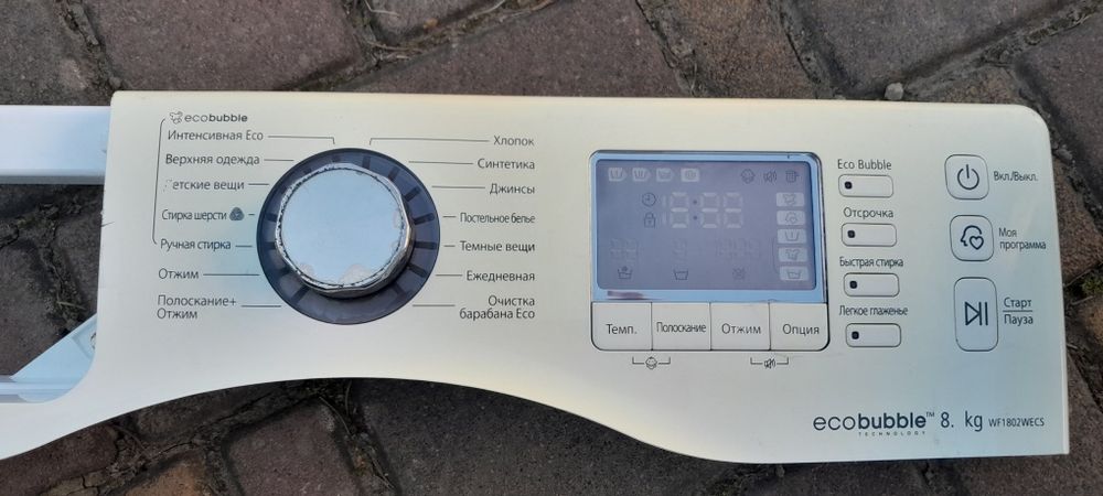 Samsung eco bubble на запчастини. Модуль. Плата. Люк. Вікно. Бак.