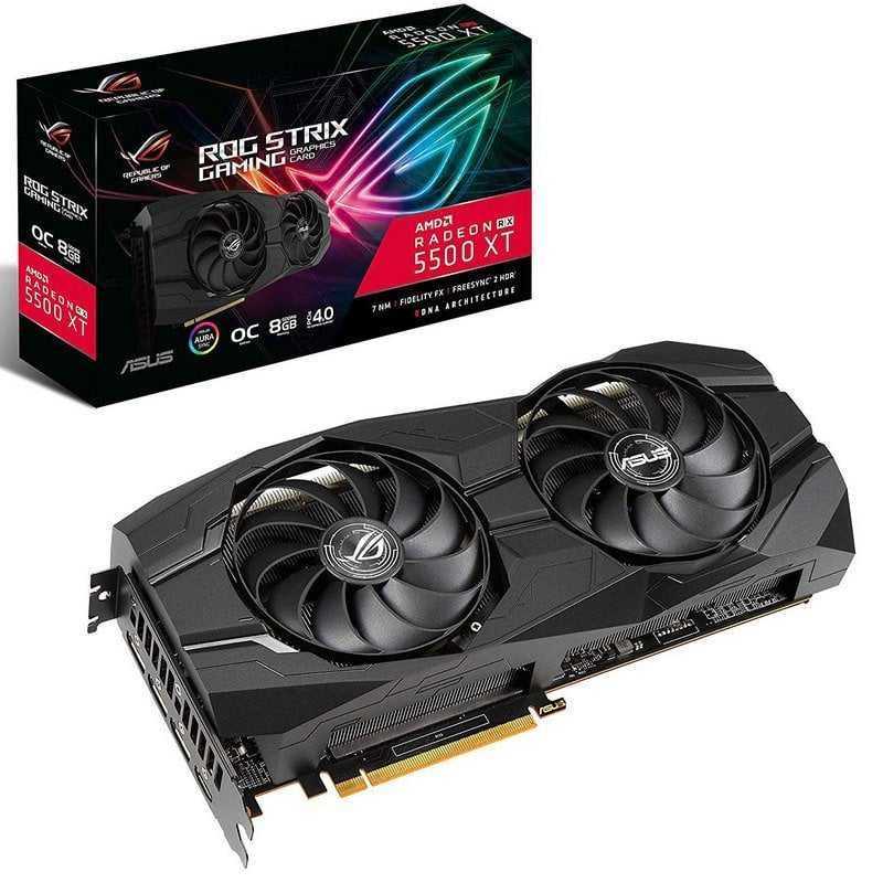 GPU Asus RX 5500XT ROG Strix O8G Gaming GDDR6