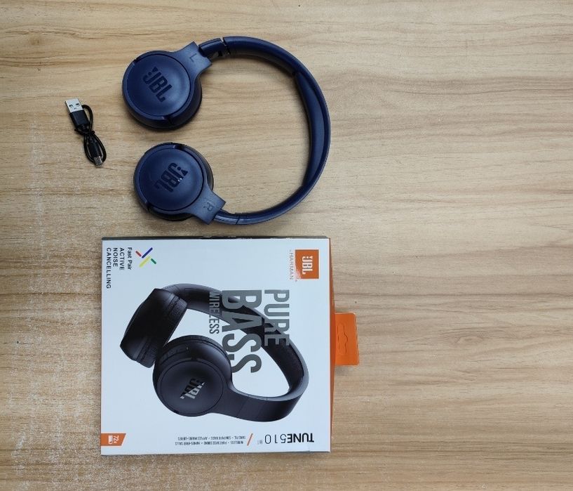 Fone JBL Tune 510BT Azul – Novo, com 40h de Bateria
