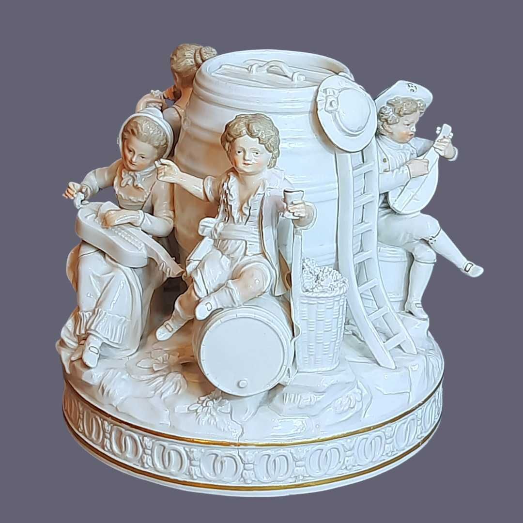 Grupa figuralna Winobranie Miśnia 1850- 1924 Meissen