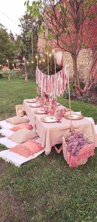 Chillout strefa relaksu leżaki piknik panieński wesele imprezy plener