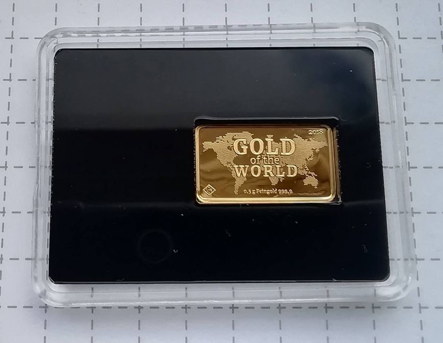 Золото Світу 2018 рік. Австралія. ЗОЛОТО. ПРУФ. 999,9 проба - 0,5 грам