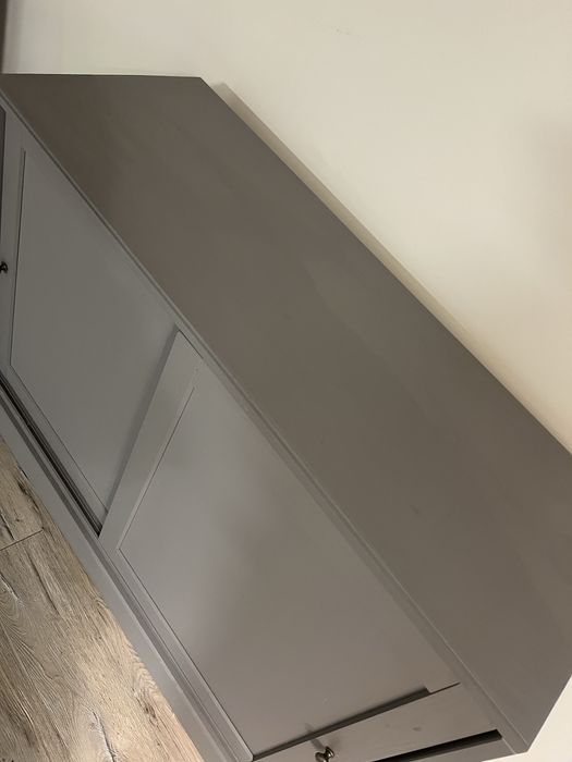 Komplet Kredens Havsta ikea + szafka Tv szare