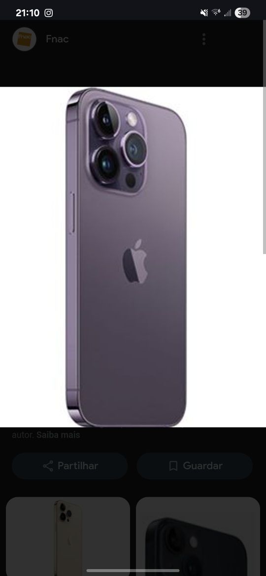 Iphone 14 pro 5G roxo 128gb