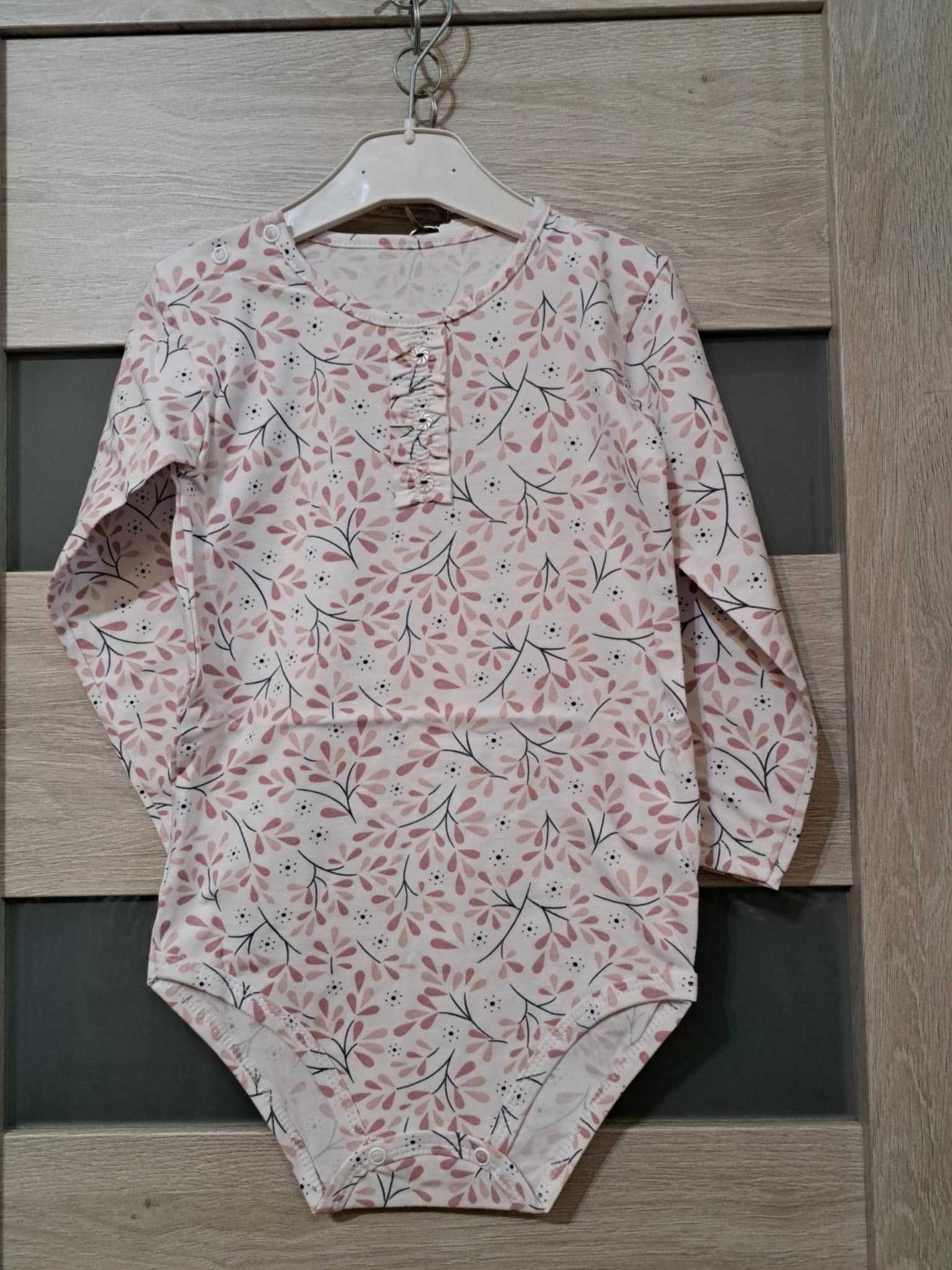 Body długi rękaw dziewczynka 104cm Mrofi gałązki
