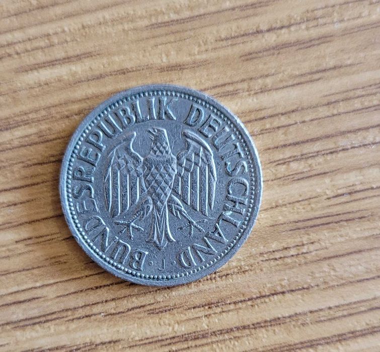 Moneta Deutsche Mark. 1 marka rok 1959