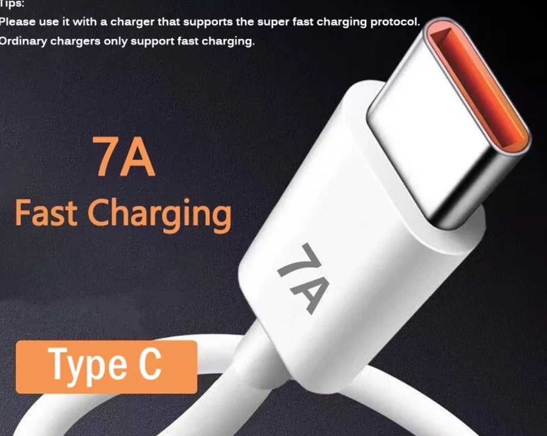 Кабель USB Type C 7A Super-Fast Charge