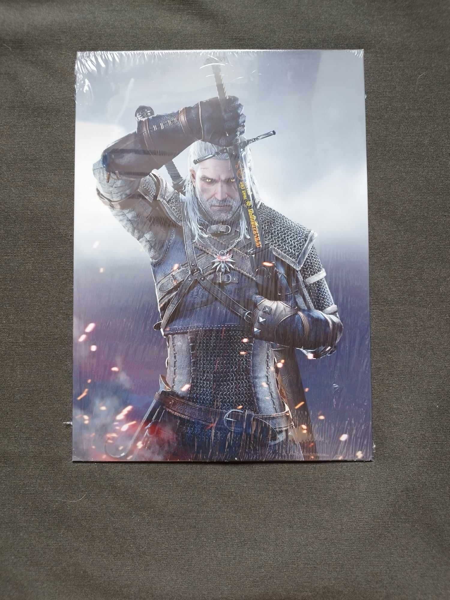 Obraz metalowy Displate- lakierowane wykończenie Wiedźmin Geralt