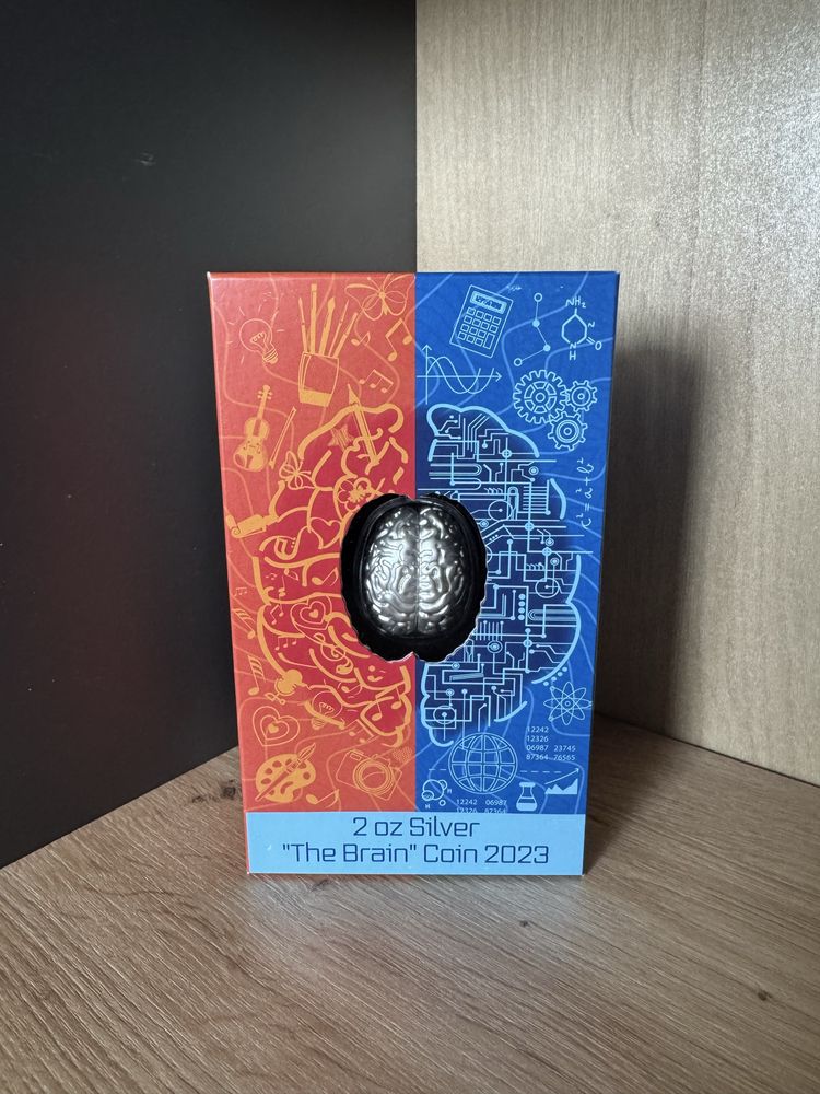 Монета Самоа Мозг 5 долларов 2023 серебро Coin The Brain