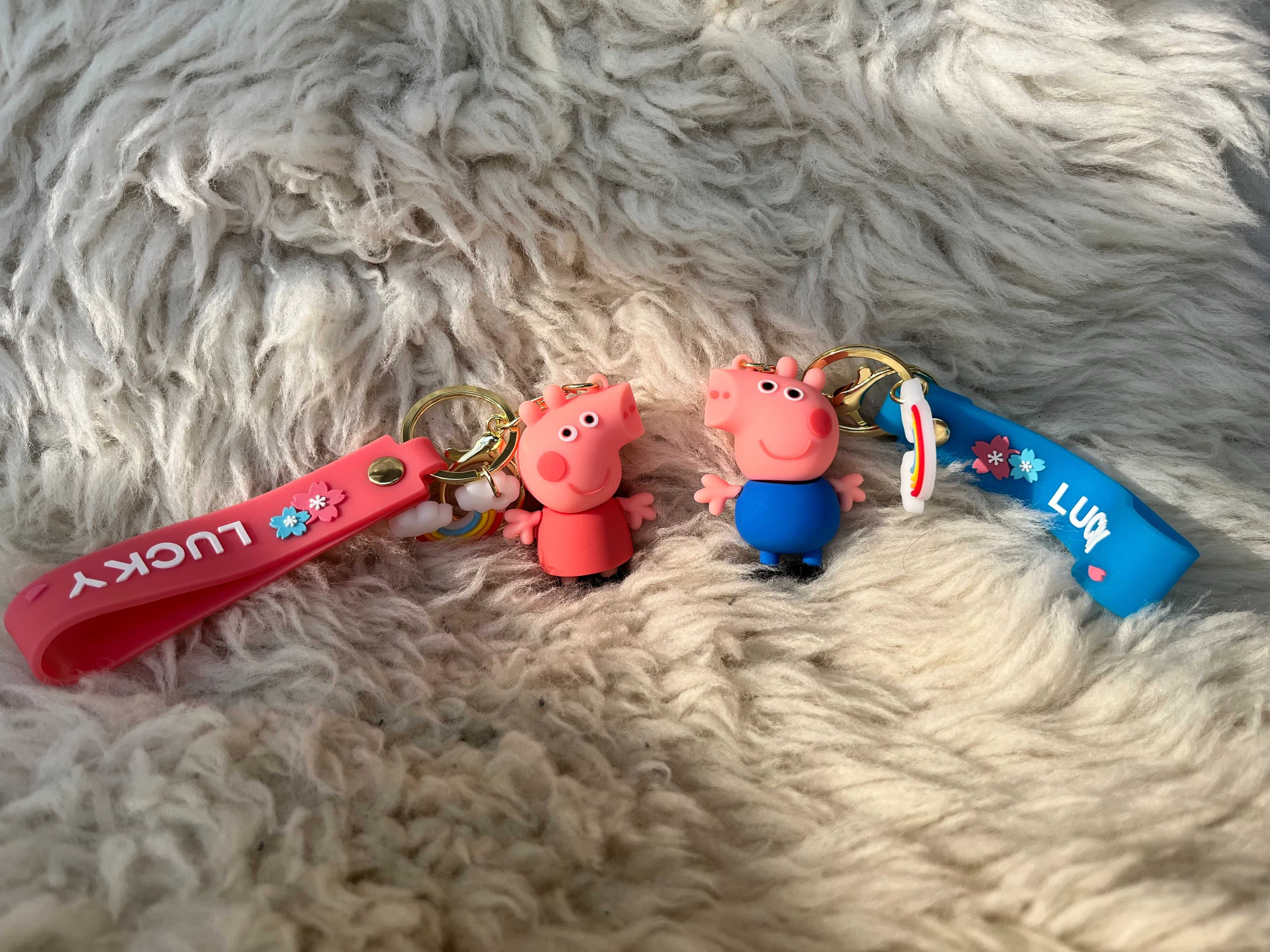 Zestaw breloczków Peppa i George